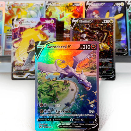 Lost Origin PKM Cards PTCG6-D GX Rainbow Giratina V Aerodactyl Pikachu Rare Collection Battle Toys Gifts for Hobbies