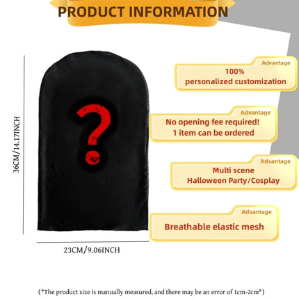 Custom Print Breathable Mesh Balaclava Mask  Halloween Cosplay Props  Full Face Mask For Men Women Party Supplies Gifts