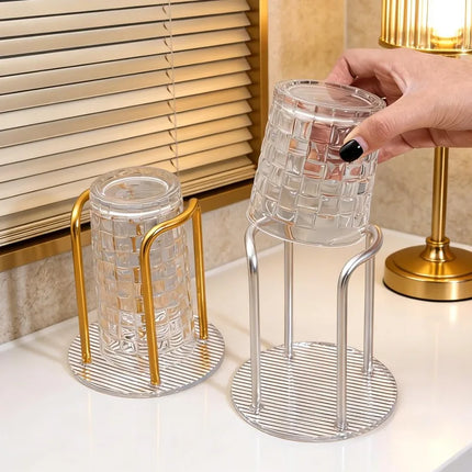 1/4PCS Acrylic Paper Cup Holder Household Disposable Cup Storage Rack Office Kitchen Living Room Counter Desktop Storage Rack