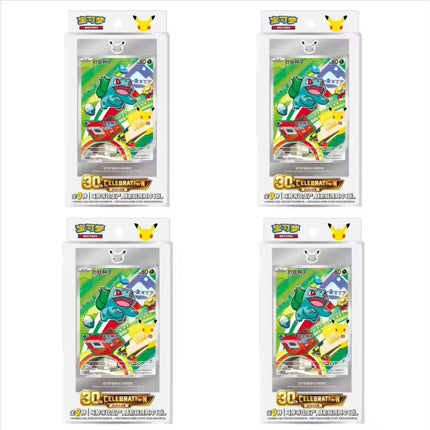 Original Pokemon 30th Vol 2 Anniversary Celebration First Partner Special Illustration Set Vol.1 Vol.2 Simplified Chinese Gifts