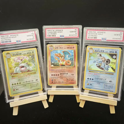Diy Ptcg Collectible Cards Pokemon 1999 Japanese Psa Graded Holo Trading Cards Charizard Venusaur Blastoise For Collectors