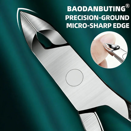 1/3pc Professional Stainless Stee Cuticle Nippers Sharp Blade,High Precision,Ambidextrous,Home Manicure Tool with Cuticle Pusher