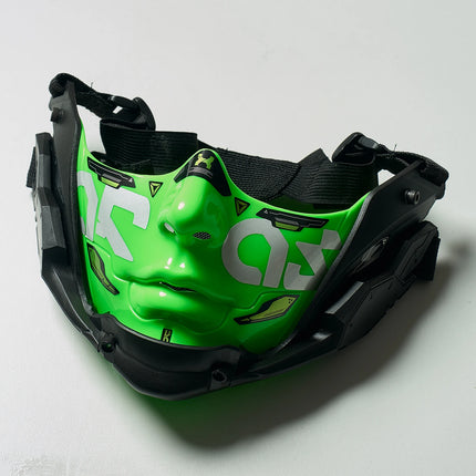 14Color Cyberpunk Half Face Mask Mecha Style Halloween Cosplay Mask Adjustable Strap Breathable Comfort Party Costume Face Cover