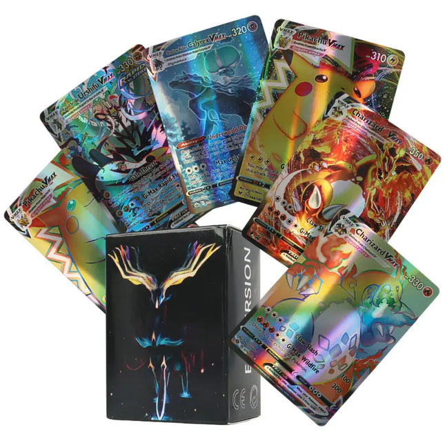 Neue holografische Pokémon-Karten Scharlachrot Violett 80Vmax 20EX englische Buchstaben Pokémon-Sammelkarte Kindergeschenk