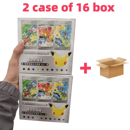 Delivery within 24 hours Original Pokemon Set Vol.1 SV16.0 30th Anniversary Celebration Collectible PTCG Card First Partner Card