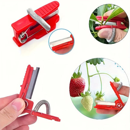 1pc Thumb and Finger Gardening Scissors - Ergonomic Green Plant Trimming Tool with Sharp Blades for Precise Pruning of Vegetable