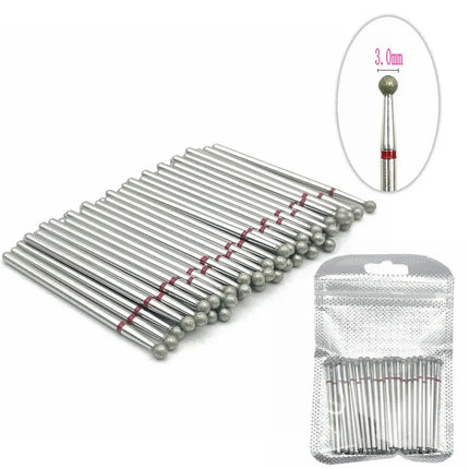 50pcs Diamond Nail Drill Cuticle Clean Bit Set Manicure Electric Cutter Bits Accessories Dead Skin Remove Tool