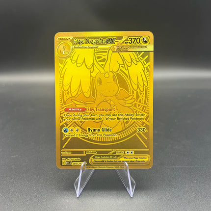 Team Rocket's Mewtwo Ex 281/217 SIR DIY Proxy Anime PTCG Collection Card TCG Ascended Heroes Mega Charizard Completionist Gift