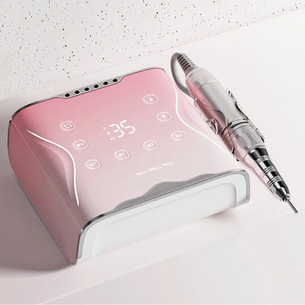 Professional Nail Drill Machine 35000 RPM Electric Sander Three Preset Modes Metal Manicure Machine for Nails Art Nail Equipment