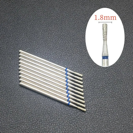 10 Piece Nail Milling Cutter Set Diamond Electric Nail Enhancement Drill Nail Drill Corner Cleaning Drill Burr Accessories Tool