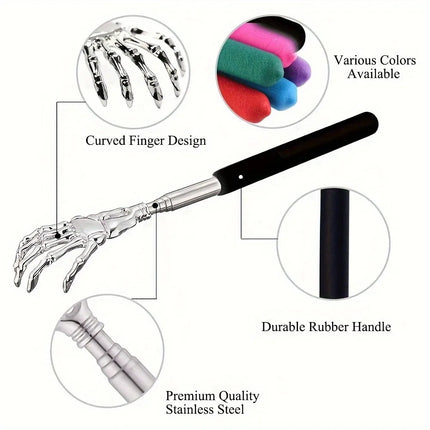 Portable Extendable Back Scratcher Stainless Steel Telescoping Back Scratcher For Both Human And Pets Extendable - product im