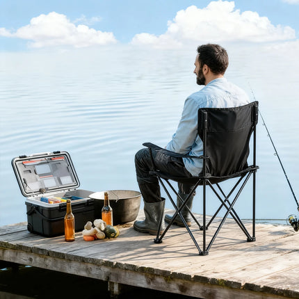 Folding Camping Chairs Fishing Chair Beach Terrace Furniture Portable Armchair Outdoor Travel Foldable Lightweight