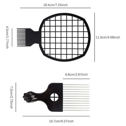 Magic Twisted Hairstyle Sponge Set, Male and Female Curling Combs, African Curling Combs, Styling Tools