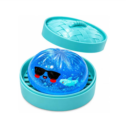 Halloween Ghost DumplingsToy Soft Slow Resilience Squishy Toy Fidget with Steamer Steamed Stuffed Bun Squishy Pinch Le