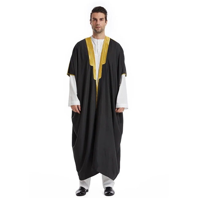 Mittlerer Osten Herrenrobe Muslimisches Kleid Kimono Dishdasha Kleidung Islamische Dubai Saudi Abayas Gebetsabaya Kaftan Ramadan Jubba Thobe