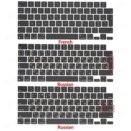New Replacement Keyboard Keys Keycaps For Macbook Air 13" M2 A2681 Keycap Key Cap UK US RU ES FR IT DK NO DE KR PT HU 2022