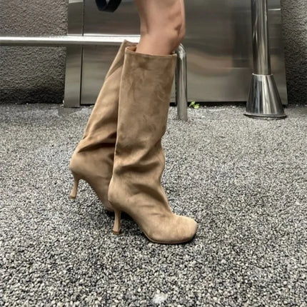 2026 Autumn and Winter New High Heels Four Seasons High Top Knight Boots