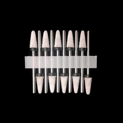 10 Ceramic Drill Bits, Milling Cutters, Rotating Nail Polish Grinding Machine Accessories, Overflow Removal Tool Accessories