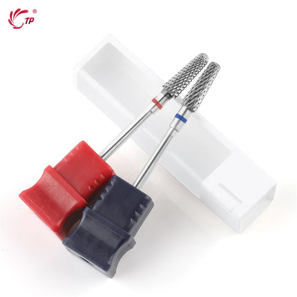 TP Tungsten Steel Nail Drill Bits Rotary Cuticle Clean Electric Nail Drill for Manicure Pedicure Burrs Remover Nail Accessories