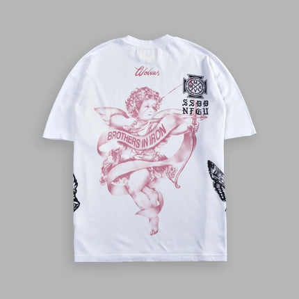 WOLVES CLUB Men T Shirt Sport Oversized Pure Cotton T-shirts Workout Gym Fitness New Short Sleeve Soft Tee Men Women Sport TEE