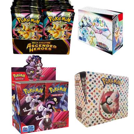 10/30/60/360PCS English Pokémon TCG: Mega Evolution Perfect order Phantasmal Flames Ascended Heroes Booster Box Pokemon card