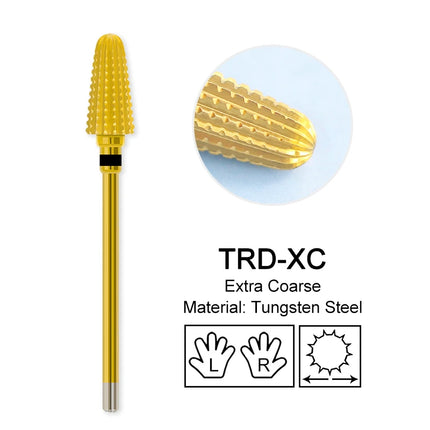 Tapered Barrel Nail Drill Bits Carbide Nails Grinding Head Milling Cutter 4XC Hard Soft Gel Removal Polishing DIY Tools