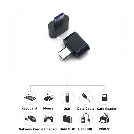Tablet OTG Universal Micro USB/Type-C to USB 2.0 Adapter Connector for Phone Tablet PC USB C On-The-Go Converter Adapter