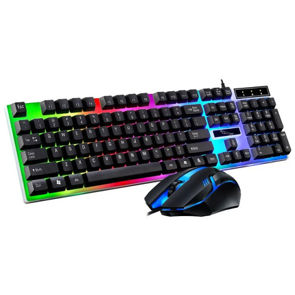 Gamer Keyboard And Mouse Combo Set RGB LED 104-Key Wired Gaming Keyboard Mouse Set for Notebook Laptop Desktop PC - product i