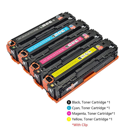 Color Toner Cartridge 131A CF210A CF211A CF212A CF213A Compatible for HP M251 M251n M251nw M276 M276n M276nw Printers