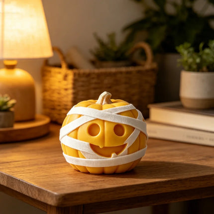 3D cute Halloween Silicone Candle Mold-Pumpkin Bear Mummy Piggy Ghost Mold Soap Plaster Resin Handmade Home Decoration