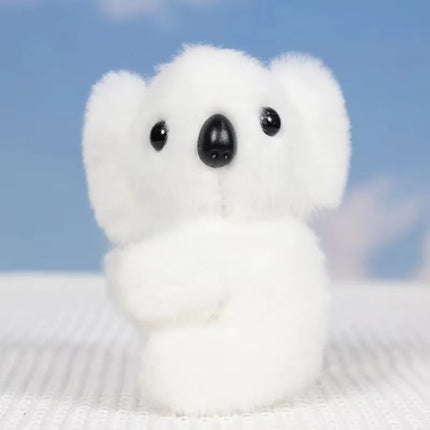 Cute Animal Plush KeyChains Stuffed Panda Little Tiger Key Chain Pendant Simulation Tiger Doll Plush Toy  Gifts