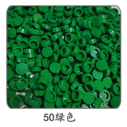 1000pcs/lot Tile 1x1 Round 98138 Special Brick MOC Building Block Small Particle Bricks Parts Compatible with 98138 LOGO Toys