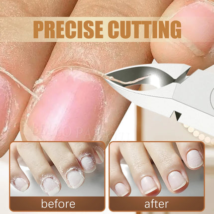 1Pcs Professional Cuticle Nippers Stainless Steel Sharp Blades Nail Cuticle Clippers Cutter Trimmer Manicure Tool