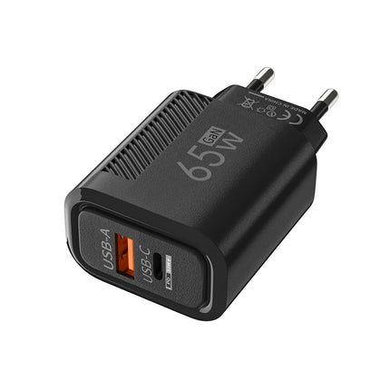 65W GaN Fast Charging USB USB-C Charger US EU Plug PD 3.0 Quick Charge Travel Wall Charger For Phone Adapter For - product im