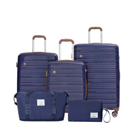 Luggage Sets 5 Piece, Suitcases with Double Spinner Wheels and TSA Lock, Hardcase 3 Set Luggage with Travel Duffle Bag