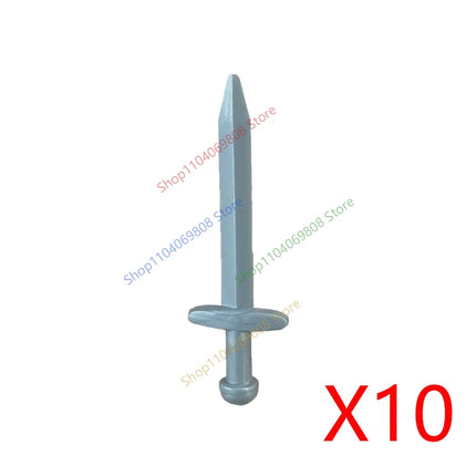 MOC Medieval Military Weapons Building Blocks Parts Castle Knights Soldier Sword Bow Crossbow Helmet Spear Model Bricks Boy Toys