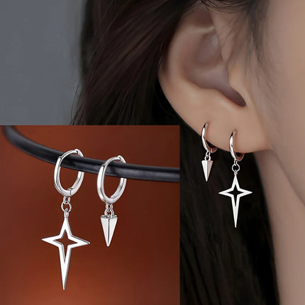 VENTFILLE 925 Sterling Silver Black Agate Rotund Earrings For Women Girl Originality Design Korean Jewelry Party Gifts Dropship