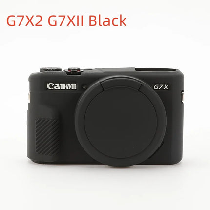 Camera Soft Silicone Skin Cover For Canon G7XII G7X2 G7X Mark 2 G7X3 Body Rubber Case Bag For G7 X Mark III With Lens Protector