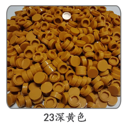 1000pcs/lot Tile 1x1 Round 98138 Special Brick MOC Building Block Small Particle Bricks Parts Compatible with 98138 LOGO Toys