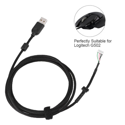 USB Mouse Cable Replacement 2.19yd Plug and Play Mouse Cable Replacement for  G502 Mouse Cable Replacement Line