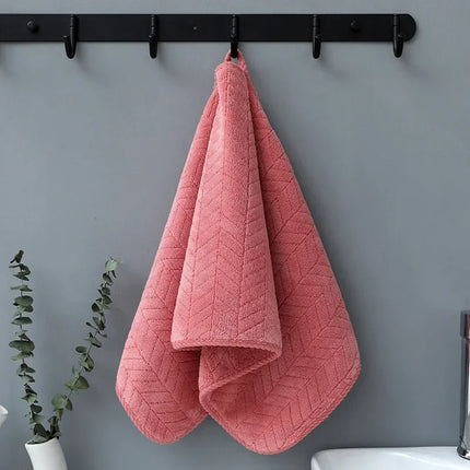 35x75cm Thickened Coral Velvet Cotton Bath Towel Increases Water Absorption Adult Bath Towel Soft Affinity Household Quick Dry