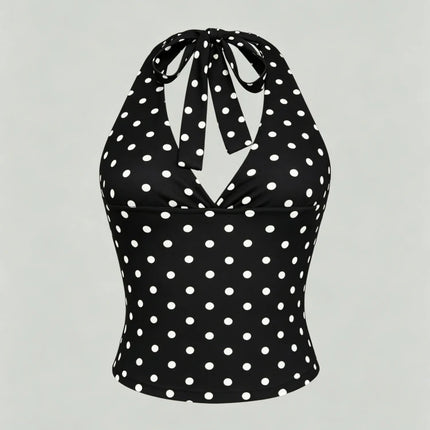 Leopard Printed V-neck Backless Halter Crop Top for Women Summer Sexy Y2K Sleeveless Ruched Top Streetwear