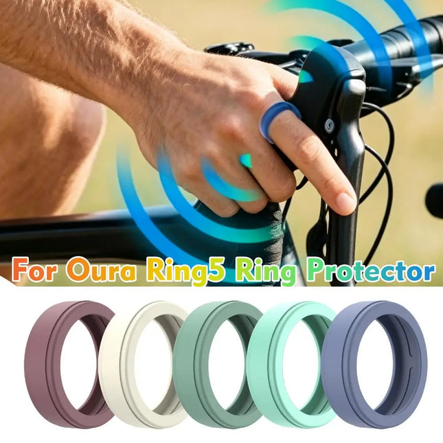 Silicone Cover for Oura Ring 5 Protector, Elastic Case for Oura Ring 5 Working Out - Protector for Working Out ﻿
