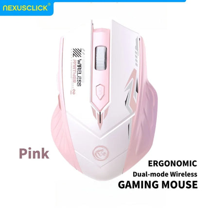 NexusClick Bluetooth 5.4 & 2.4G Wireless Mouse With Finger Rest, 6 Buttons Gaming Office Silent Mice Rechargeable - product i