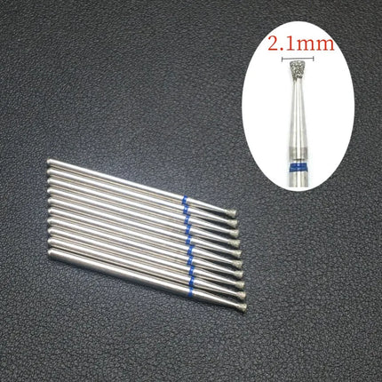 10 Piece Nail Milling Cutter Set Diamond Electric Nail Enhancement Drill Nail Drill Corner Cleaning Drill Burr Accessories Tool