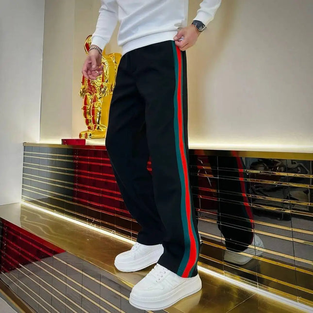 Herren Freizeithosen Herbst Winter Fleece Jogginghosen Herren Running Jogger Sporthosen Fitnessstudio Hosen Mode Einfarbige Workout Lange Hosen