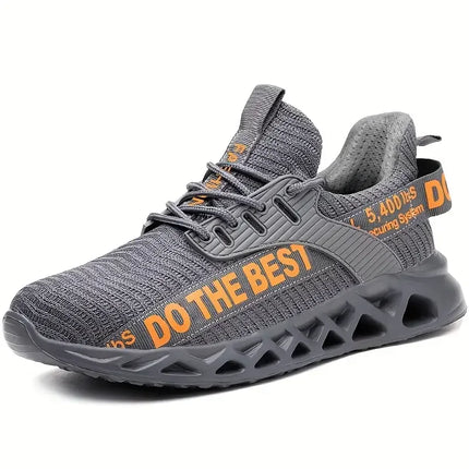 Steel Toe Protective Safety Shoes for Men Lightweight Work Sneakers Anti-puncture Work Shoes Coustruction Safety Work Boots