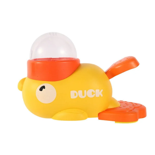 Yellow Duck Pet Feeder Interactive Toy For Cats Dogs Automatic Food Dispenser Training Device Funny - product image 7