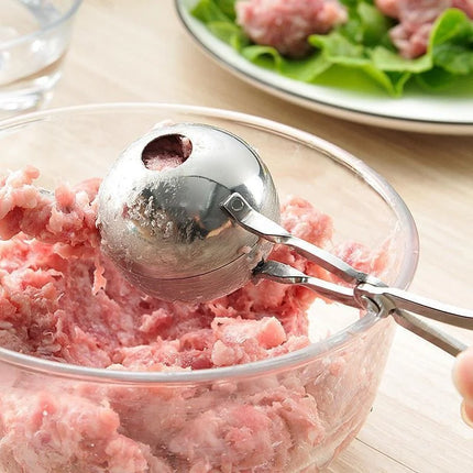Meat Ball Maker Tool Stainless Steel Clip Round Rice Ball Shaper Spoon Meatball Making Mold Non Stick Stuffed - product image