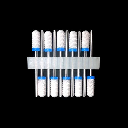 10 Ceramic Drill Bits, Milling Cutters, Rotating Nail Polish Grinding Machine Accessories, Overflow Removal Tool Accessories